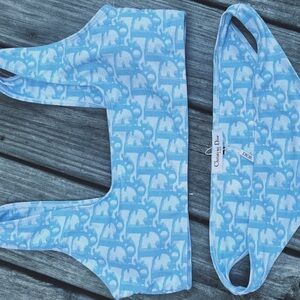 Vintage Christian Dior Bikini Set; Tags On.